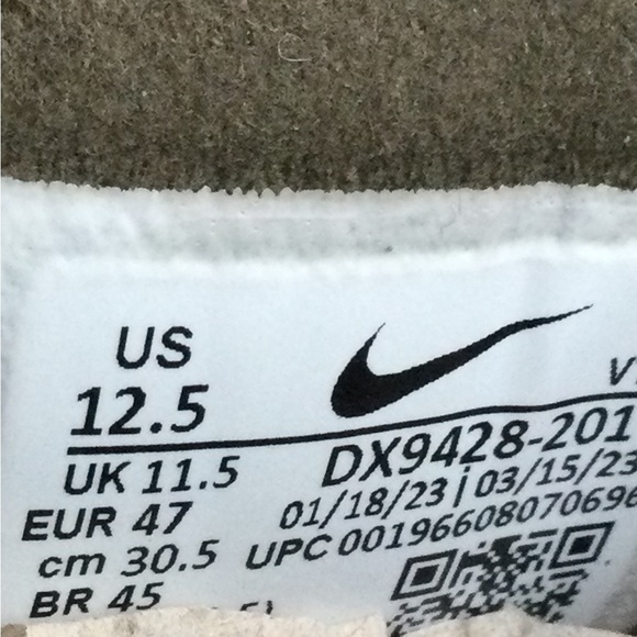 Nike Waffle One Leather in Olive- Size 12.5 M - Picture 9 of 9